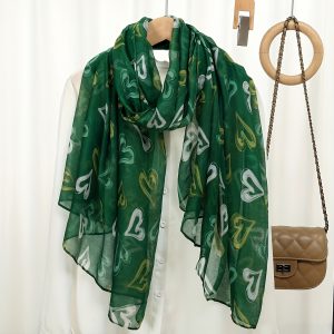 Foreign Trade New Fashion Matching Shawl Bali Yarn Printed Long Scarf Versatile Lightweight Scarf for Actresses Ya Printed Satin Scarf Retro Style Windproof Scarf, Beach Scarf - Soft, Lightweight, Multifunctional Women's Accessories