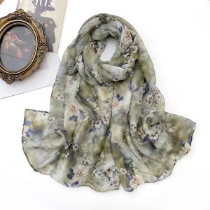 1pc Women'S Elegant Floral Jacquard Scarf, Women'S Bohemian Style Long Tassel Windproof Shawl Scarf, Women'S Muslim Multifunctional Headscarf, Suitable for Daily Commuting, Travel, Photography And As a Family Holiday Gift